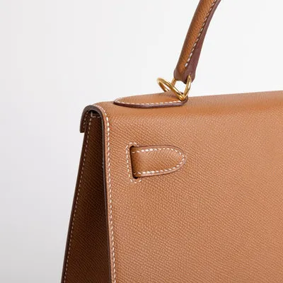 KELLY 28 EPSOM LEATHER GOLD WITH GOLD HARDWARE (GHW) - 4