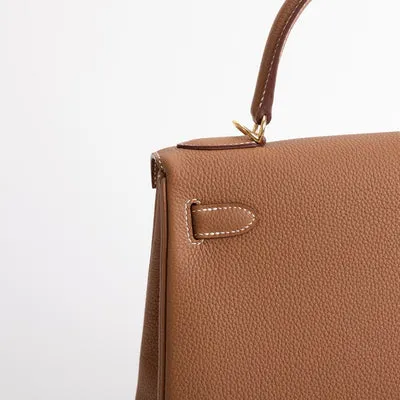 KELLY 28 TOGO LEATHER GOLD WITH GOLD HARDWARE (GHW) - 4
