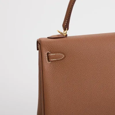 KELLY 25 TOGO LEATHER GOLD WITH GOLD HARDWARE (GHW) - 3