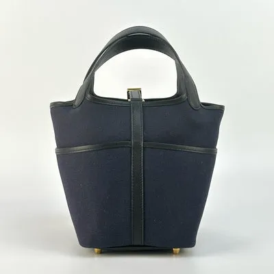 PICOTIN 18 CARGO BLEU MARINE WITH GOLD HARDWARE (GHW) - 3