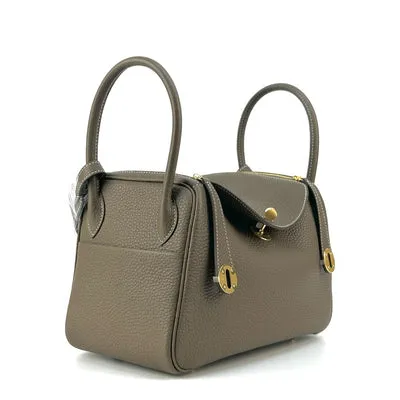 LINDY 26 CLEMENCE LEATHER ETOUPE WITH GOLD HARDWARE (GHW) - 2