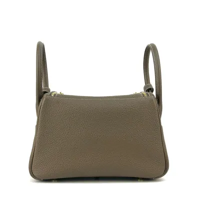 LINDY 26 CLEMENCE LEATHER ETOUPE WITH GOLD HARDWARE (GHW) - 3
