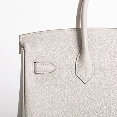 BIRKIN 25 TOGO LEATHER BETON WITH PALLADIUM HARDWARE (PHW) - 5