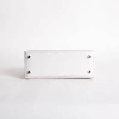 KELLY 25 EPSOM LEATHER GRIS PALE WITH PALLADIUM HARDWARE (PHW) - 6