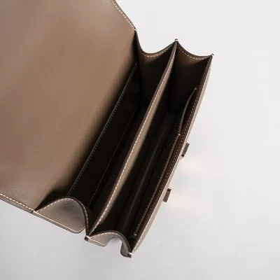 CONSTANCE 18 (MINI) EPSOM LEATHER ETOUPE WITH ROSE GOLD HARDWARE (RGHW) - 4