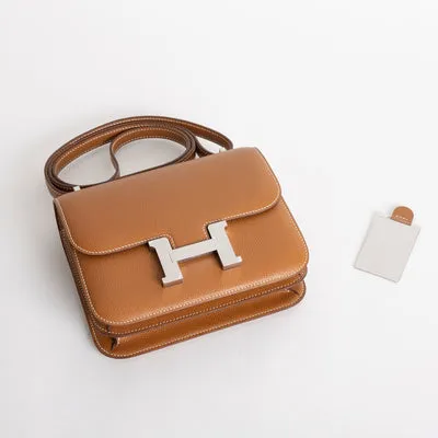 CONSTANCE 18 (MINI) EPSOM LEATHER GOLD WITH PALLADIUM HARDWARE (PHW) - 4