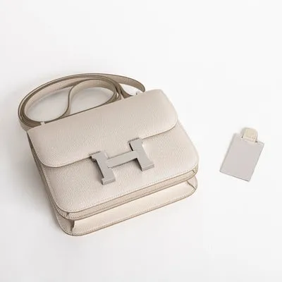 CONSTANCE 18 (MINI) EPSOM LEATHER CRAIE WITH PALLADIUM HARDWARE (PHW) - 4