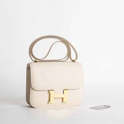 CONSTANCE 18 (MINI) EPSOM LEATHER CRAIE WITH GOLD HARDWARE (GHW) - 2