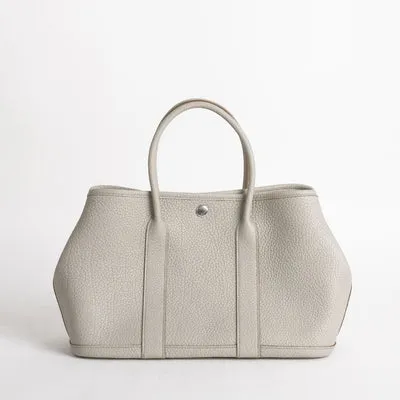 GARDEN PARTY 30 NEGONDA LEATHER BETON WITH PALLADIUM HARDWARE (PHW)