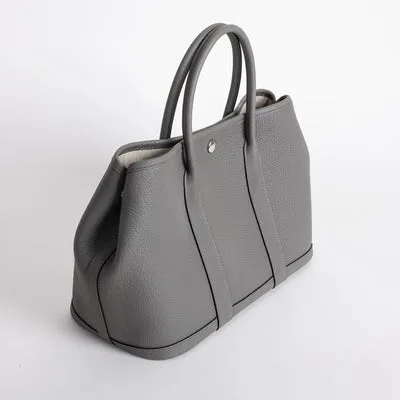 GARDEN PARTY 30 NEGONDA LEATHER GRIS MEYER WITH PALLADIUM HARDWARE (PHW) - 2