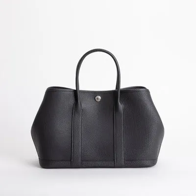 GARDEN PARTY 30 NEGONDA LEATHER NOIR (BLACK) WITH PALLADIUM HARDWARE (PHW)