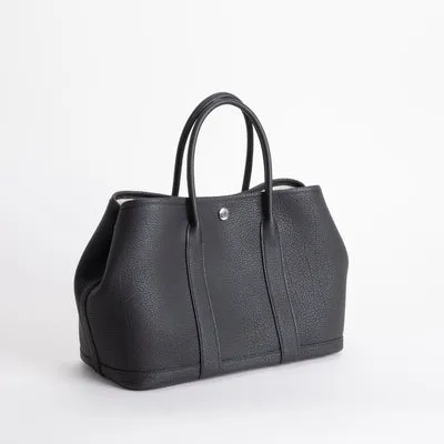 GARDEN PARTY 30 NEGONDA LEATHER NOIR (BLACK) WITH PALLADIUM HARDWARE (PHW)