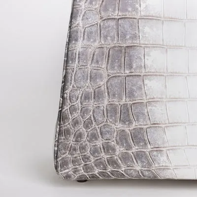 KELLY 32 NILOTICUS CROCODILE (MATTE) LEATHER HIMALAYA WITH PALLADIUM HARDWARE (PHW) - 5