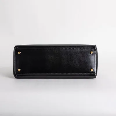KELLY 32 BLACK BOX CALF LEATHER WITH GOLD HARDWARE (GHW) - 7
