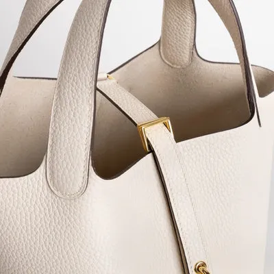 PICOTIN 18 LOCK CLEMENCE LEATHER NATA WITH GOLD HARDWARE (GHW) - 4