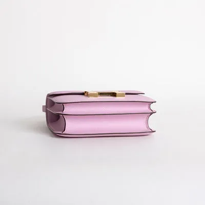 CONSTANCE 18 (MINI) EPSOM LEATHER MAUVE SYLVESTRE WITH GOLD HARDWARE (GHW) - 5