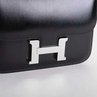 CONSTANCE 18 (MINI) BLACK BOX CALF LEATHER WITH PALLADIUM HARDWARE (PHW) - 3