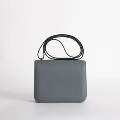 CONSTANCE 18 (MINI) EPSOM LEATHER VERT DE GRIS WITH PALLADIUM HARDWARE (PHW) - 3