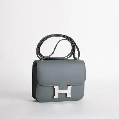 CONSTANCE 18 (MINI) EPSOM LEATHER VERT DE GRIS WITH PALLADIUM HARDWARE (PHW) - 2