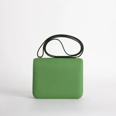 CONSTANCE 18 (MINI) EPSOM LEATHER VERT YUCCA WITH GOLD HARDWARE (GHW) - 3