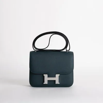 CONSTANCE 18 (MINI) EPSOM LEATHER VERT ROUSSEAU WITH PALLADIUM HARDWARE (PHW) - 1