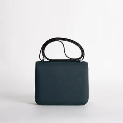CONSTANCE 18 (MINI) EPSOM LEATHER VERT ROUSSEAU WITH PALLADIUM HARDWARE (PHW) - 2