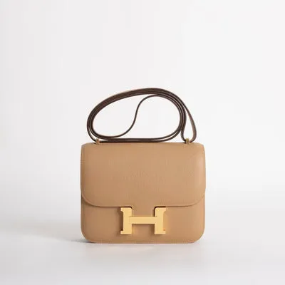 CONSTANCE 18 (MINI) EPSOM LEATHER CHAI WITH GOLD HARDWARE (GHW) - 1