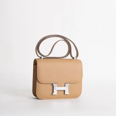 CONSTANCE 18 (MINI) EPSOM LEATHER CHAI WITH PALLADIUM HARDWARE (PHW) - 3
