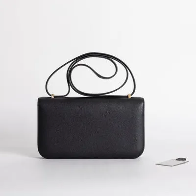 CONSTANCE 24 ELAN EPSOM LEATHER NOIR (BLACK) WITH GOLD HARDWARE (GHW) - 3