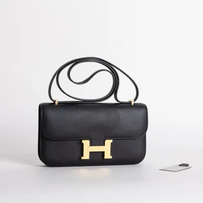 CONSTANCE 24 ELAN EPSOM LEATHER NOIR (BLACK) WITH GOLD HARDWARE (GHW) - 2