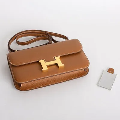 CONSTANCE 24 ELAN EPSOM LEATHER GOLD WITH GOLD HARDWARE (GHW) - 4