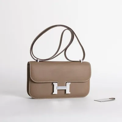 CONSTANCE 24 ELAN EPSOM LEATHER ETOUPE WITH PALLADIUM HARDWARE (PHW) - 2