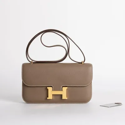 CONSTANCE 24 ELAN EPSOM LEATHER ETOUPE WITH GOLD HARDWARE (GHW) - 1