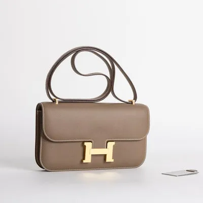 CONSTANCE 24 ELAN EPSOM LEATHER ETOUPE WITH GOLD HARDWARE (GHW) - 2