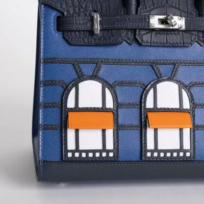 BIRKIN 20 FAUBOURG "NIGHT" BLUE MARINE WITH PALLADIUM HARDWARE (PHW) - 4