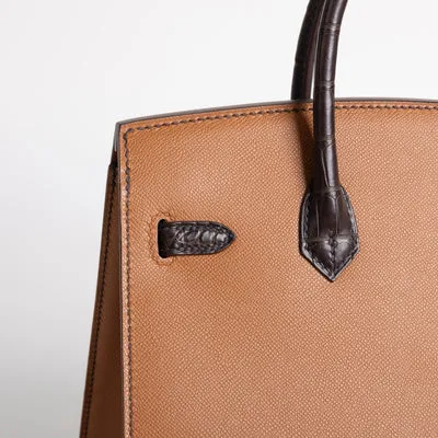BIRKIN 20 FAUBOURG "DAY" GOLD WITH PALLADIUM HARDWARE (PHW) - 5
