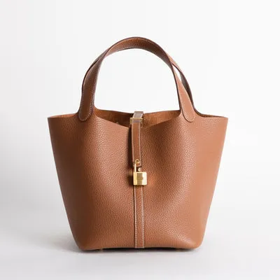 PICOTIN 22 LOCK CLEMENCE LEATHER GOLD WITH GOLD HARDWARE (GHW) - 2