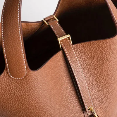 PICOTIN 22 LOCK CLEMENCE LEATHER GOLD WITH GOLD HARDWARE (GHW) - 4