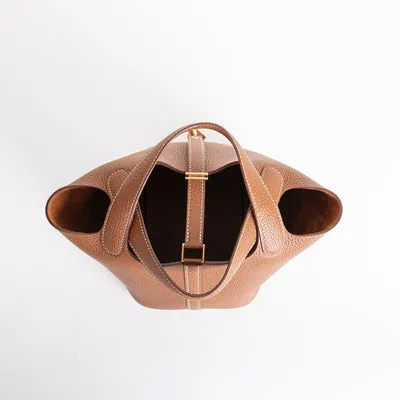 PICOTIN 18 LOCK CLEMENCE LEATHER GOLD WITH GOLD HARDWARE (GHW) - 4