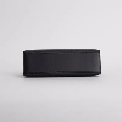KELLY POCHETTE SWIFT LEATHER NOIR (BLACK) WITH PALLADIUM HARDWARE (PHW) - 5