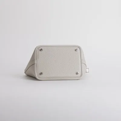 PICOTIN 18 LOCK CLEMENCE LEATHER GRIS PALE WITH PALLADIUM HARDWARE (PHW) - 5