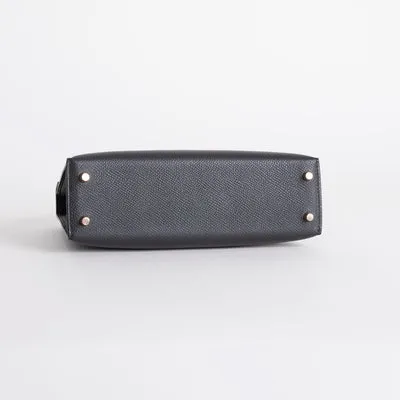MINI KELLY II (20) EPSOM LEATHER NOIR (BLACK) WITH ROSE GOLD HARDWARE (RGHW) - 6