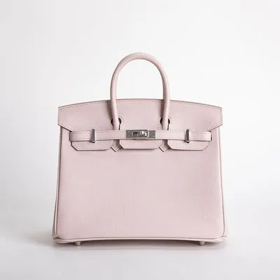 BIRKIN 25 EPSOM LEATHER MAUVE PALE WITH PALLADIUM HARDWARE (PHW) - 1