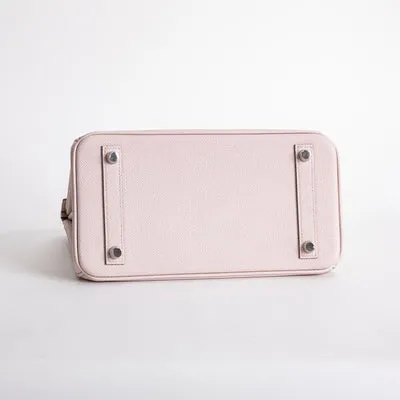 BIRKIN 25 EPSOM LEATHER MAUVE PALE WITH PALLADIUM HARDWARE (PHW) - 5