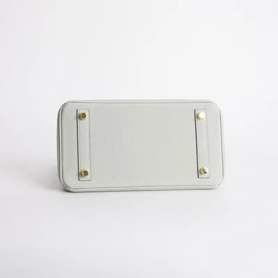 BIRKIN 25 TOGO LEATHER GRIS NEVE WITH GOLD HARDWARE (GHW) - 6