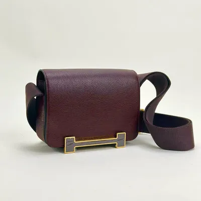 GETA CHEVRE LEATHER ROUGE SELLIER WITH GOLD HARDWARE (GHW)