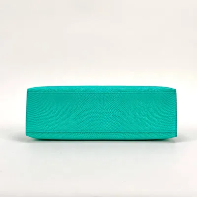 KELLY POCHETTE LIZARD LEATHER VERT VERONE WITH PALLADIUM HARDWARE (PHW) - 6