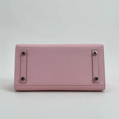 BIRKIN 25 EPSOM LEATHER (SELLIER SHAPE) ROSE SAKURA WITH PALLADIUM HARDWARE (PHW) - 5