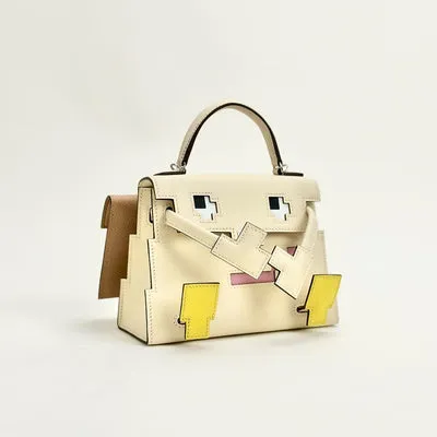 KELLY PICTO DOLL EPSOM LEATHER NATA WITH PALLADIUM HARDWARE (PHW) - 1