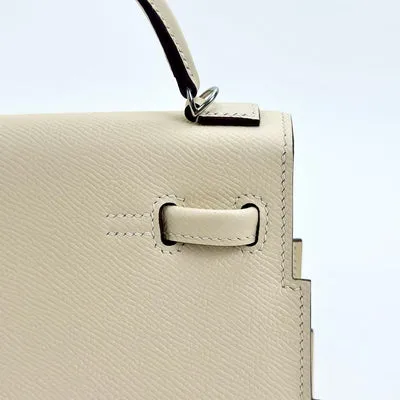 KELLY PICTO DOLL EPSOM LEATHER NATA WITH PALLADIUM HARDWARE (PHW) - 6